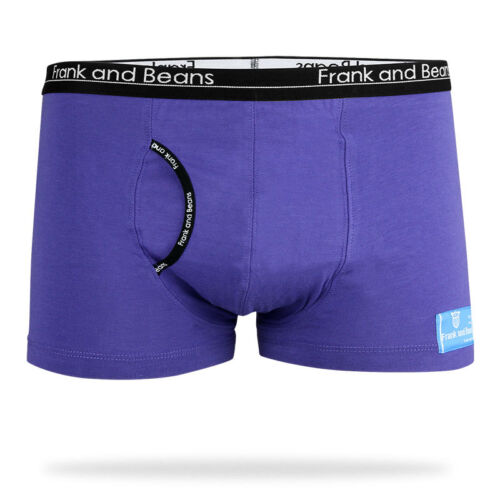 Frank and Beans Mens Underwear Boxer Briefs Trunks Cotton S M L XL XX Black BB01 