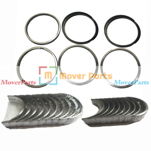 Piston Rings 4089644 and Main /& Con Rod Bearinngs for Cummins ISLE4 ESN:22159657