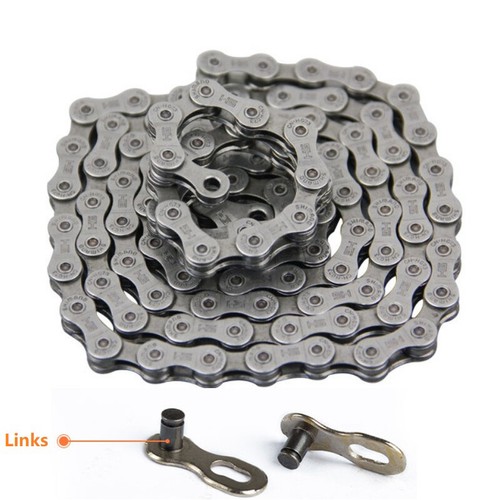 Shimano HG73 9 Speed Chain Mountain Bicycle Chain Steel Silver 116 links New