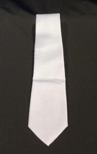 Cheri Copain 100/% Silk Men/'s Neck Tie and Pocket Square in Solid White