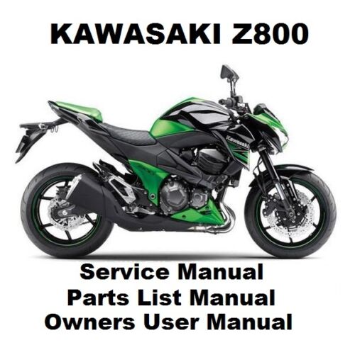 Owners Workshop Service Repair Parts List Manual PDF on CD-R Z 800 NINJA Z800