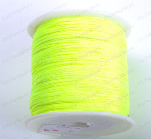 1Roll 100Yards Nylon Cord Thread Chinese Knot Macrame Bracelet Braided Cord 1MM