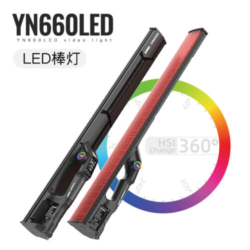 Remote YONGNUO yn660 LED video RGB fill handheld Stick Tube Photography Lighting 