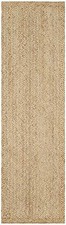 Runner rug braided jute hand woven farmhouse jute area rug rustic look rug