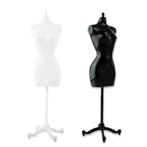 4pcs 2 black+2 white dress form clothing clothes gown display mannequin 8.8 inch