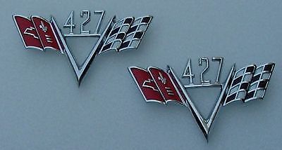 427 Chevy FLAG emblems Impala Corvette Chevelle Nova CVF427 