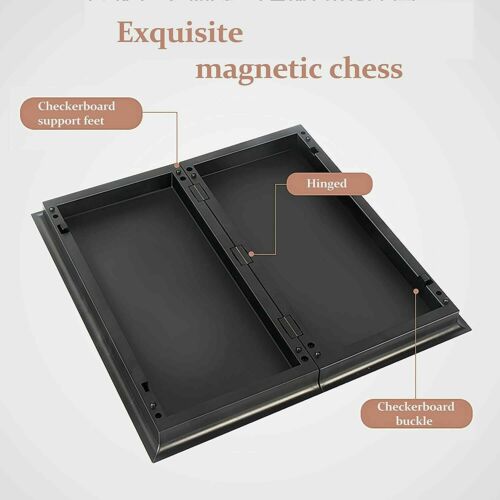 Portable Folding Magnetic Chess Set Travel Size Game Board For Kids Adults 