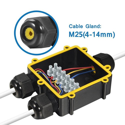 Underground Cable Wire Connectors IP68 Junction Box Outdoor Garden Use
