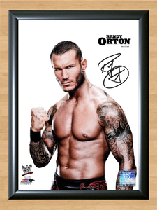 Randy Orton WWE Signed Autographed A4 Print Photo Poster belt diva psa dna wwf