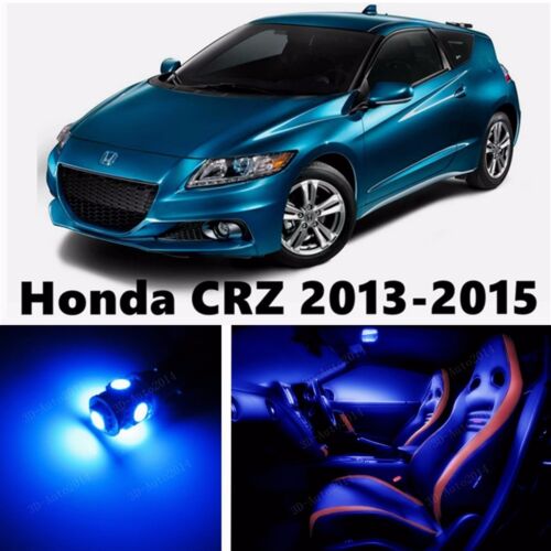 13pcs LED Blue Light Interior Package Kit for Honda CRZ 2013-2015