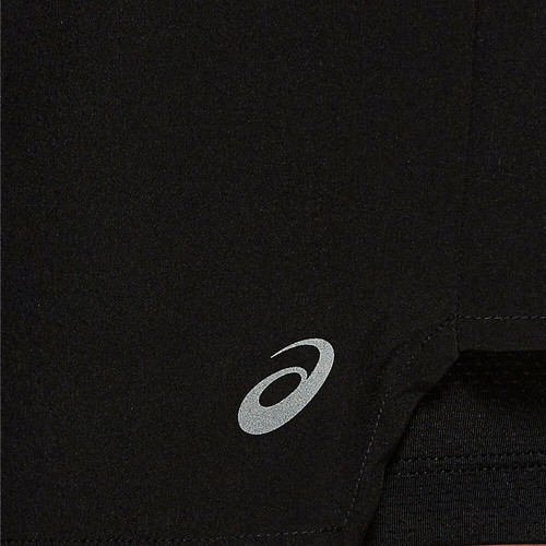 Haut Femme Asics 1 en 2-5.5/" Shorts De Course Pantalon Pantalon noir sport