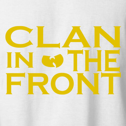 CLAN IN THE FRONT T-Shirt Wu Tang Retro Vintage Hip Hop Rap Ringspun Cotton Tee 