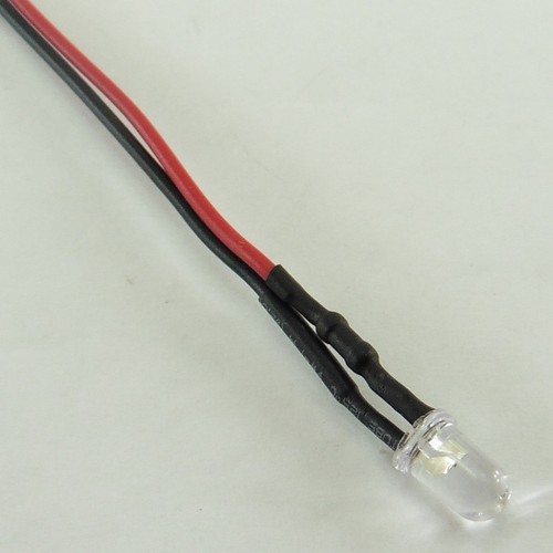 Taille différente DC 12 V Clair DEL Diode 20 cm Fil Lumière émetteur pré-câblé Câble