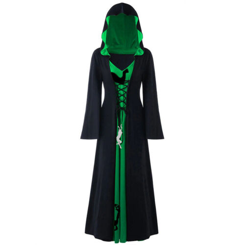 Womens Halloween Vampire Witch Fancy Dresses Medieval Renaissance Gothic Costume