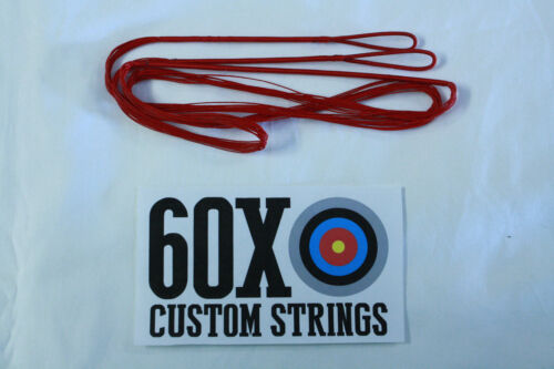 60X Custom Strings 64" 68 AMO 12 Strand Red Dacron B50 Recurve Bowstrings Bow 