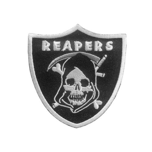 Kreepsville 666 Grim Reapers Badge Gothic Death Punk Horror Iron On Patch PRSB 