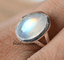For Christmas Gift. Details about / 925 Sterling Silver Rainbow Moonstone Statement Ring