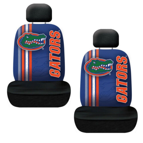 New NCAA Florida Gators Rally Car 2 Front Seat Covers & Headrest Covers Set