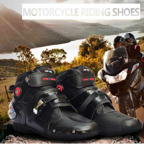 Motorcycle Boots Road Bike Motorbike Boots Leather Waterproof Breathable Shoes