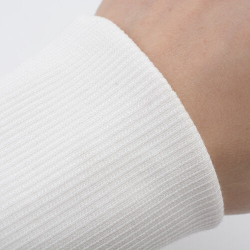 100/% Cotton Stretch Knit Long Johns Leg Arms Sweater Cuff Rib Trim Ribbed Fabric