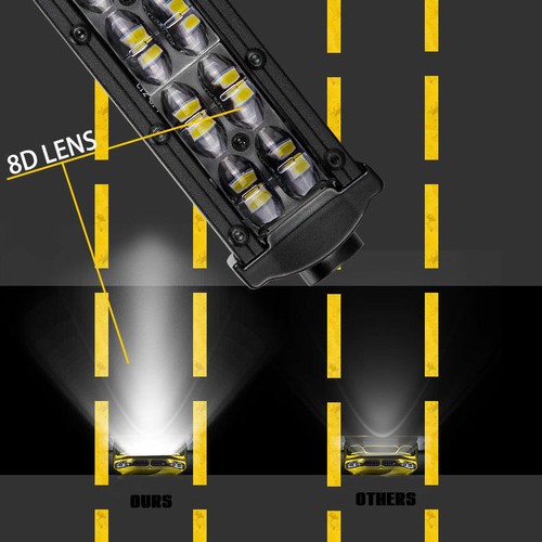 LED Light Bar 20/" 180W Single Row Super Slim Flood Spot 6000K Driving ATV UTV
