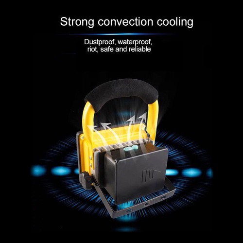 30W LED Rechargeable Flood Light Spot Site Portable Work Camping Hiking Lamp OK