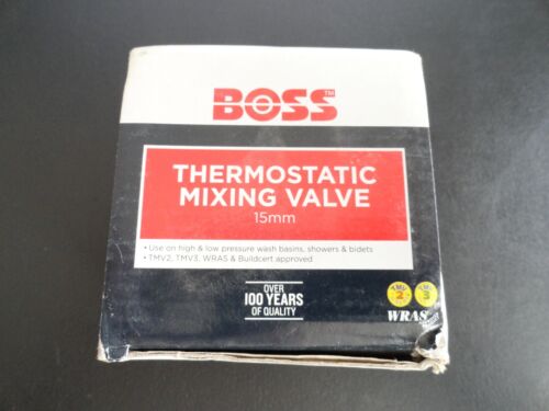 Boss 15mm Thermostatic Mixing Valve TMV2/3 with NRV & Strainers 690229 