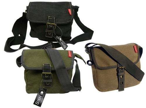 CANVAS Überschlagtasche von STEFANO® Neu Freizeittasche Tasche Geschenkidee