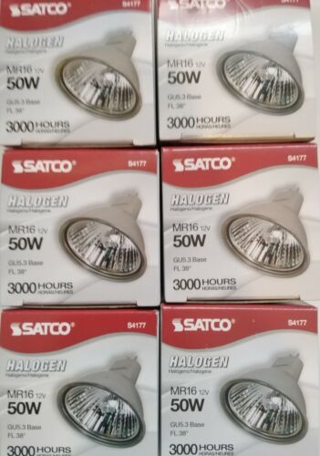 Satco Halogen Spotlight Bulb MR16 12V 50W GU5.3 