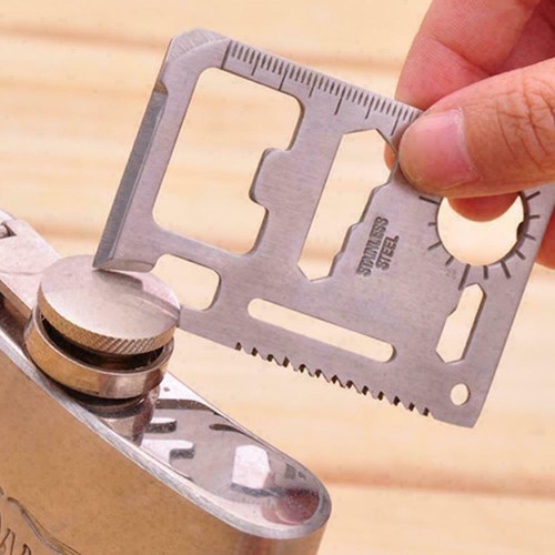11 in1 Multi Pocket Tools Outdoor Hunting Camping Credit Card Survival S1Q1