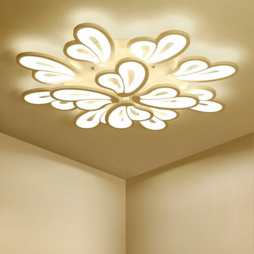 Ceiling Lights LED Acrylic Warm Cool Butterfly Modern Chandeliers Living Bedroom 