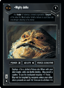 JPSD PROMO star wars ccg swccg Mighty Jabba Near Mint