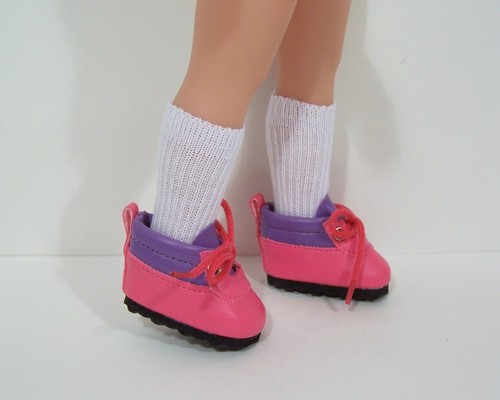 PINK LAVENDER Hiking Boots Doll Shoes For 14/" Heart For Hearts Playmates Debs