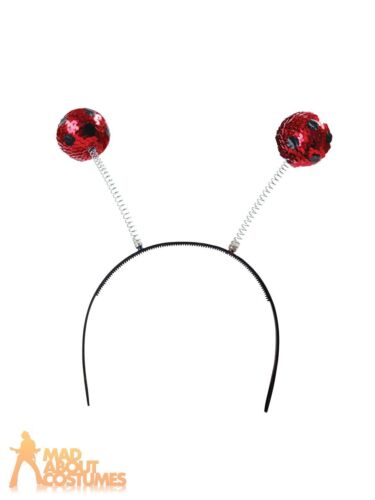 Sequin Ladybird Boppers Fancy Dress Insect Book Week Day Costume Accessory