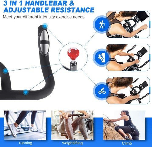 ANCHEER Speedbike Heimtrainer Ergometer Indoor Cycling Fitness Fahrrad bis 120kg