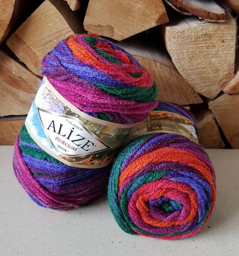 Multicolor 5 X 100g 4343 * Alize BURCUM BATIK Aran Hilo De Ganchillo