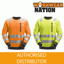 SALE PRICE Snickers 8037 AllroundWork Hi-Vis Sweatshirt CL2//CL3