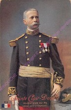 Cartolina Militaria Generale Sainte Chiaro Deville Inventore 75 Con Deportare Lt