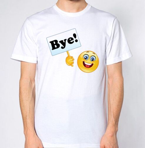 Bye Cute Cartoon T-Shirt Smile Haters Cya Emoji Moji Top