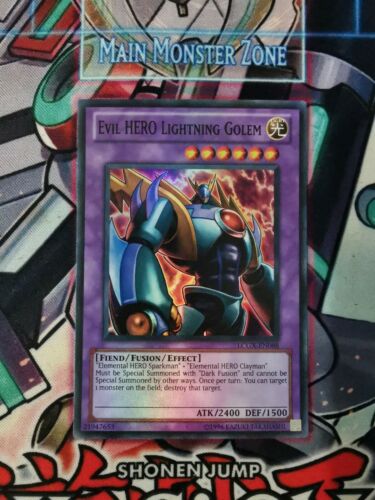New Evil HERO Lightning Golem LCGX-EN068 Super Rare Yu-Gi-Oh Card U