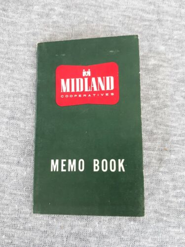 Vintage Advertising Notebook Memo Book Midland Co-operative Oil 