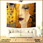 KLIMT Freya Gold Tear's 51x59"/59x79" Room & Living WALL Tapestry-drapery ART G 
