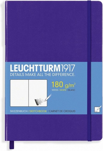 Leuchtturm1917 Sketchbook Medium Hardcover 180 g//sqm A5 96 Pages