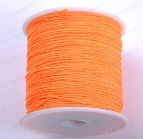 1Roll 100Yards Nylon Cord Thread Chinese Knot Macrame Bracelet Braided Cord 1MM