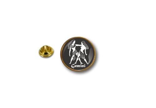 pins pin/'s flag badge metal lapel hat button biker on zodiac  gemini