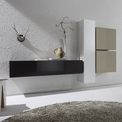 Parete attrezzata / porta tv collection on ebay! Parete attrezzata moderna con vetrina