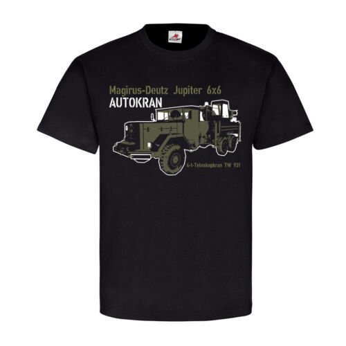 t shirt #25683 Magirus-Deutz Júpiter autokran 6x6 ejército alemán grúa camiones 4-t