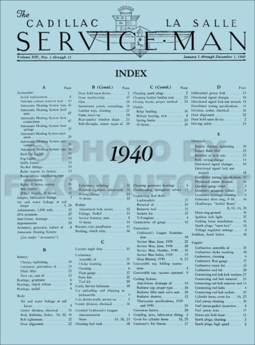 Auto Parts & Accessories Shop Manual Updates Revisions 1940 ...