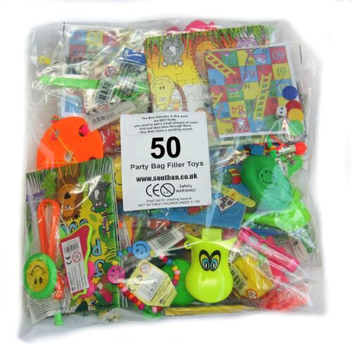 50 Children's Party Bag Fillers Favours Boys Girls Pinata Prizes 1ST CLASS POST 