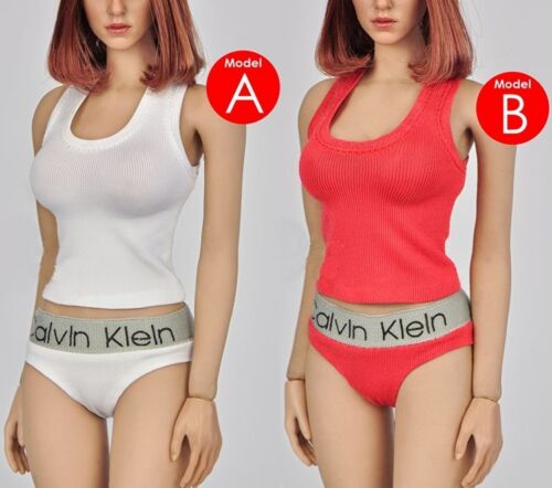 1//6 Scale Female Underwear Vest Pants Suit Set Model 2 Color For 12/" PHICEN Body